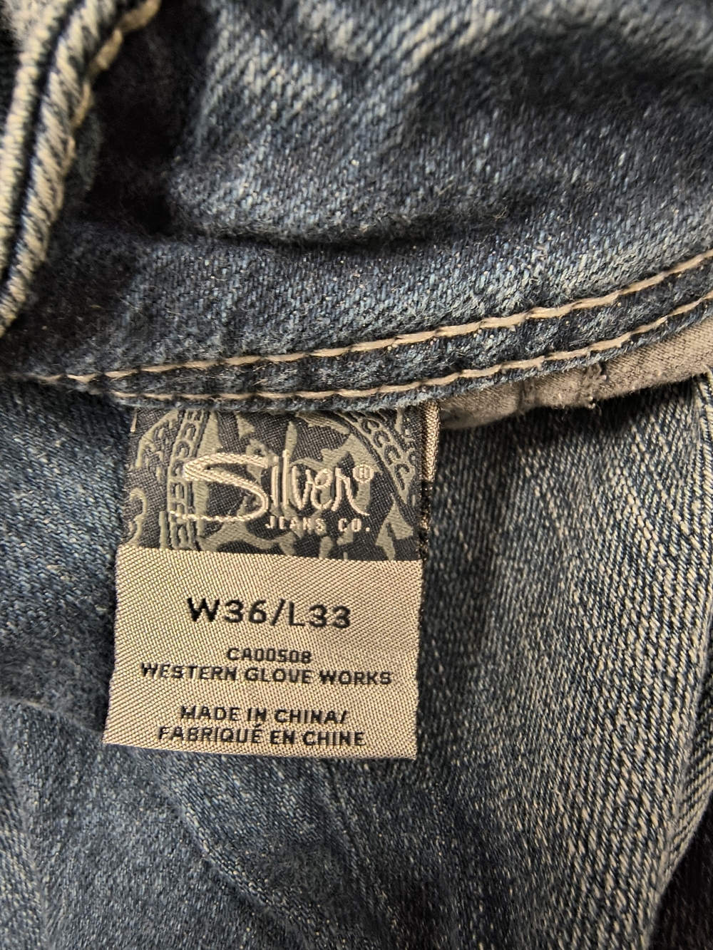Silver Jeans Women's Dark Blue Bootcut Jeans size 36W 33L - Picture 3 of 4
